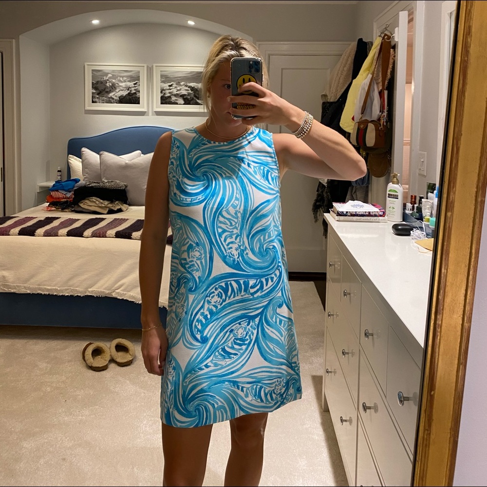Lilly Pulitzer blue and white dress, worn once